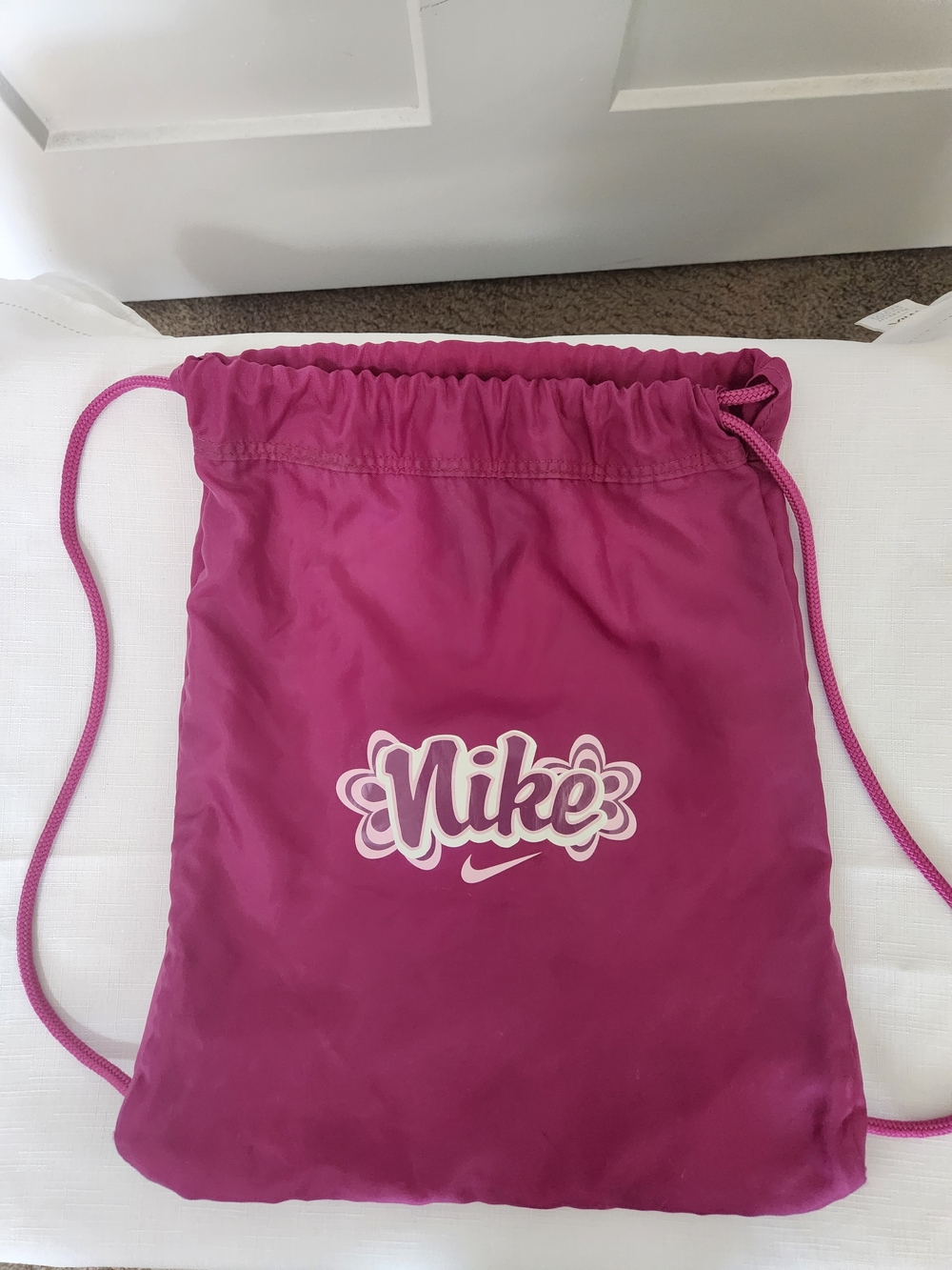 Nike Pink Drawstring Bag